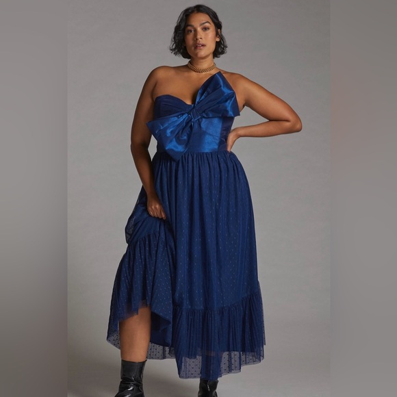 Hutch Bow-Tie Midi Dress - Picture 1 of 14